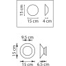 Бра LIGHTSTAR CELESTA 809103 LED 6W LM 3000K золото