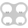 Комплект из светильников и рамки LIGHTSTAR Domino D64606060707