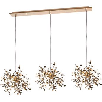 Подвес тройной линейный LIGHTSTAR EXTRA L3PL721132 3x3x5W(led) G9 (721132 - 3 + 572122 -1) золото