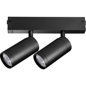 Светильник LIGHTSTAR TETA PRO LED 2х9W 1560LM COB 24G 3000-6000K DIM 205507 для 1-фазного трека черный